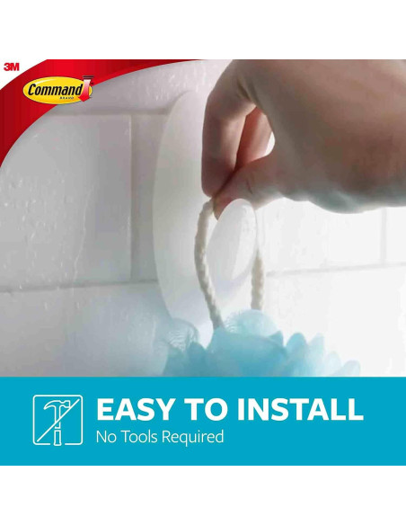 Ganchos para Toallas Grandes Command - Paquete de 6 Ganchos