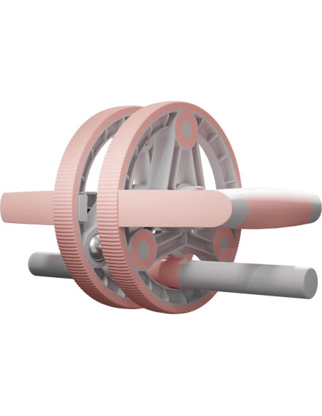 Rueda de Abdominales Holleyweb 14-en-1 Rosa - Kit de Ejercicio