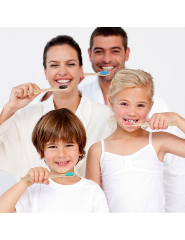 120 Cepillos de Dientes de Bambú HOFURME Ecológicos Suaves