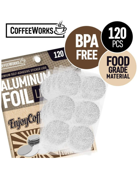 Tapas de Sellado de Aluminio Reutilizables MCBEANS 120 Unidades