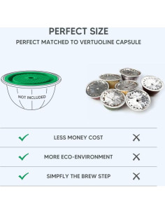 Cápsulas de café reutilizables BRBHOM para VertuoLine - 2 unidades 2