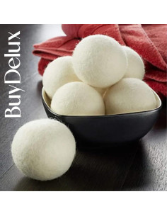 Bolas de Secado de Lana BuyDelux - 6 Paquete XL 7cm Ecológicas 2