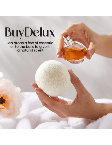 Bolas de Secado de Lana BuyDelux - 6 Paquete XL 7cm Ecológicas