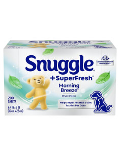 Hojas de Secadora Snuggle Plus SuperFresh Original 200 Unidades