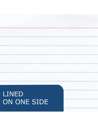 Tarjetas de Índice Blancas Roaring Spring 3x5" 50 Unidades Rayadas