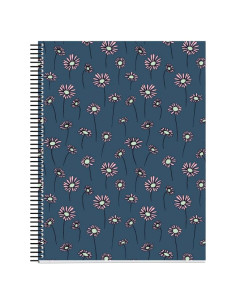 Cuaderno Espiral 4 Asignaturas Miquel Rius Margaritas 120 Hojas
