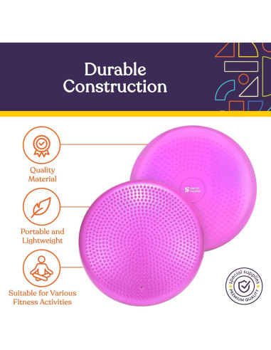 Cojín de Estabilidad Suministros Especiales 33 cm Púrpura