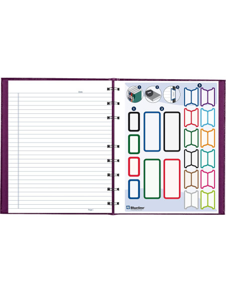Cuaderno Blueline NotePro Ejecutivo Tapa Dura 150 Páginas Uva