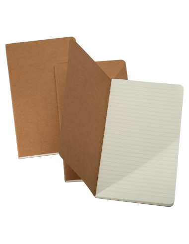 Juego de Cuadernos de Viaje TWONE - 3 Piezas Rayadas 10.9x20.8 cm