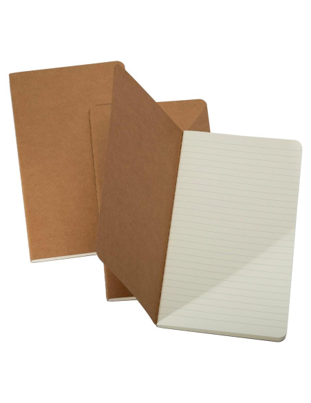 Juego de Cuadernos de Viaje TWONE - 3 Piezas Rayadas 10.9x20.8 cm