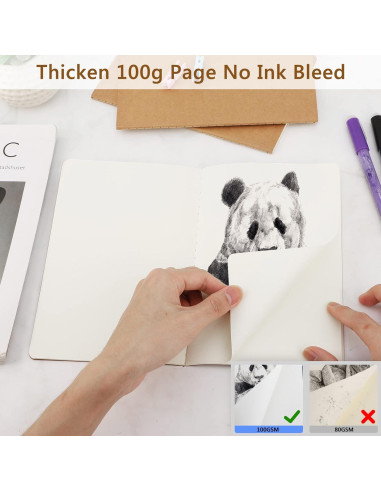 Cuadernos en Blanco EUSOAR A5 Kraft 12pcs 60 Páginas