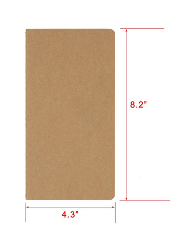 Juego de Cuadernos de Viaje TWONE - 3 Piezas Rayadas 10.9x20.8 cm