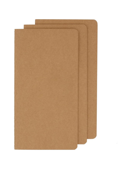 Juego de Cuadernos de Viaje TWONE - 3 Piezas Rayadas 10.9x20.8 cm