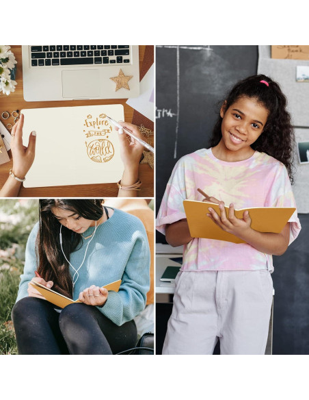 Cuadernos en Blanco EUSOAR A5 Kraft 12pcs 60 Páginas