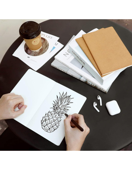 Cuadernos en Blanco EUSOAR A5 Kraft 12pcs 60 Páginas