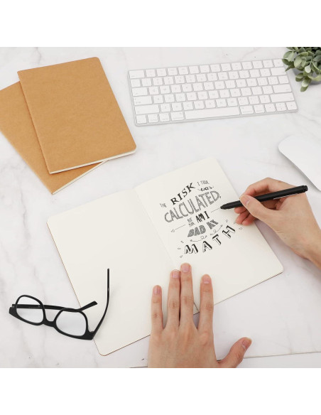 Cuadernos en Blanco EUSOAR A5 Kraft 12pcs 60 Páginas