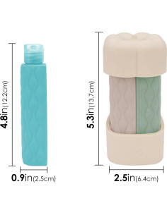 Botellas de viaje 4 en 1 ReignSword 60ml a prueba de fugas 2