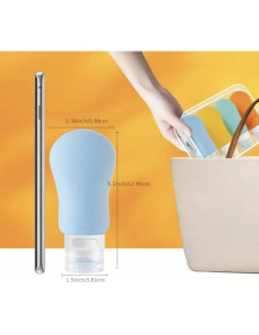 Juego de Botellas de Silicona para Viaje 4 Unidades - A prueba de Fugas 2