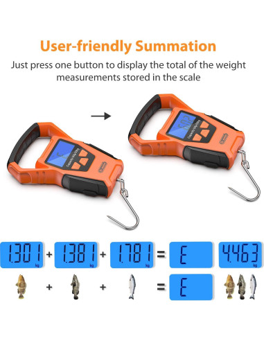 Balanza de Pesca Digital Dr.meter IPX7 50kg con Cinta y Accesorios