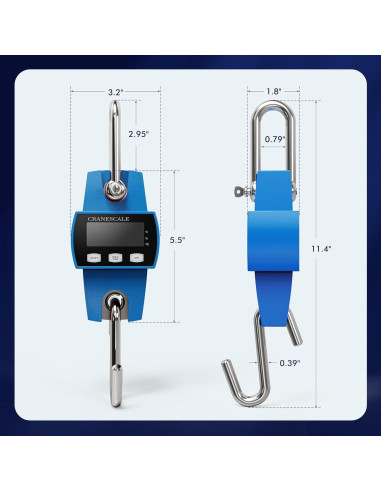 Escala Digital Colgante 300kg Zhengzhou Yinglian Azul