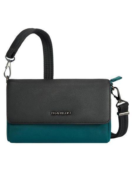 Bolso Cruzado Anti-Robo Travelon Addison Verde Pino