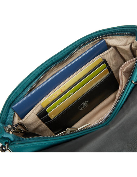 Bolso Cruzado Anti-Robo Travelon Addison Verde Pino