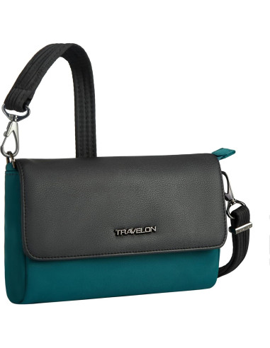Bolso Cruzado Anti-Robo Travelon Addison Verde Pino