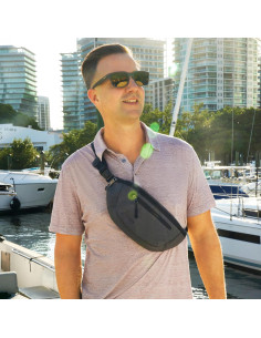 Riñonera Urbana Antirrobo Travelon Negra 29.2x12.7cm 2