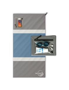 Toalla de Playa The Go Anywhere Towel Gris 76x152 cm Secado Rápido