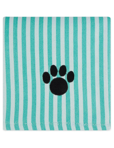 Toalla para Mascotas Bone Dry Microfibra 104x60 cm Aqua Rayas