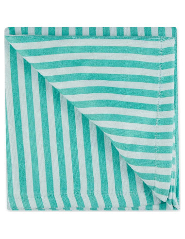 Toalla para Mascotas Bone Dry Microfibra 104x60 cm Aqua Rayas