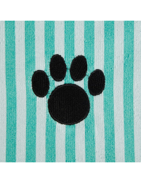 Toalla para Mascotas Bone Dry Microfibra 104x60 cm Aqua Rayas