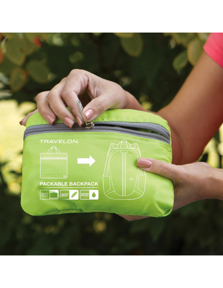 Mochila Plegable Travelon 22L Azul Real Resistente