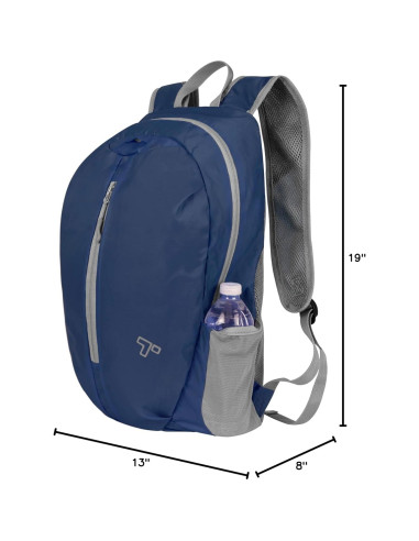 Mochila Plegable Travelon 22L Azul Real Resistente