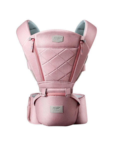 Portabebés ajustable 6 en 1 Rosa para 0-36 meses