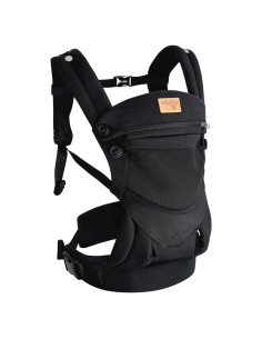 Portabebés ergonómico VRBabies negro para 3.6-18 kg