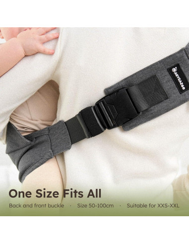 Portabebés Ergonómico Algodón Premium Verde - 6-48 Meses