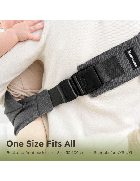 Portabebés Ergonómico Algodón Premium Verde - 6-48 Meses