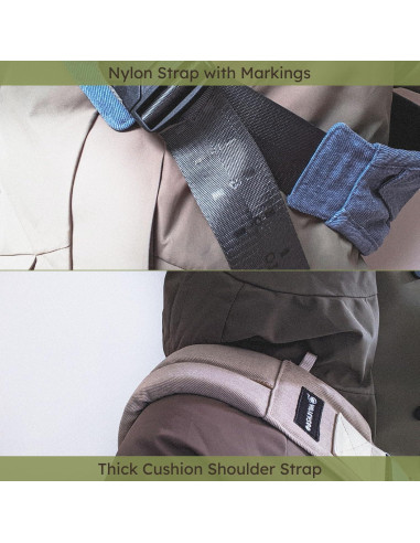 Portabebés Ergonómico Algodón Premium Verde - 6-48 Meses