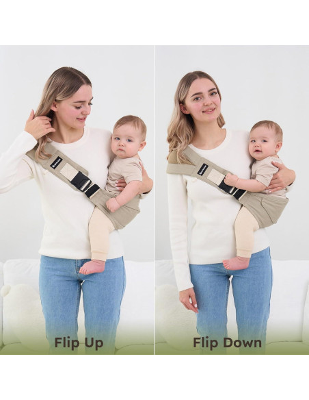 Portabebés Ergonómico Algodón Premium Verde - 6-48 Meses