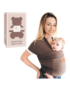 Fular Portabebés Algodón Premium Max&so Gris Tierra 3.6-15.9 kg