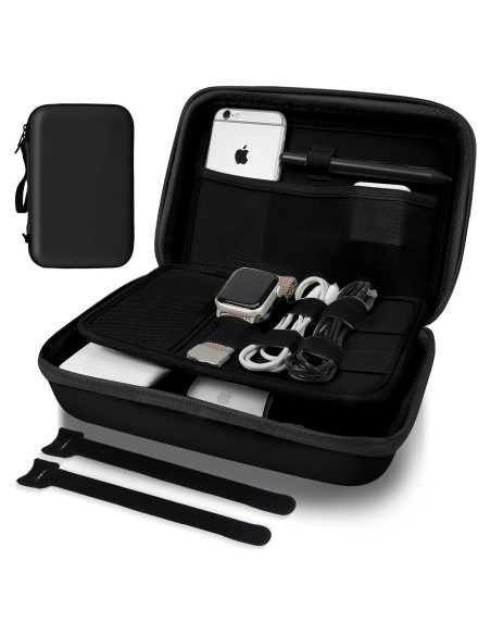 Funda Organizadora Electrónica MeloSync Negra 25.1x16cm Funda Organizadora Electrónica MeloSync Negra 25.1x16cm