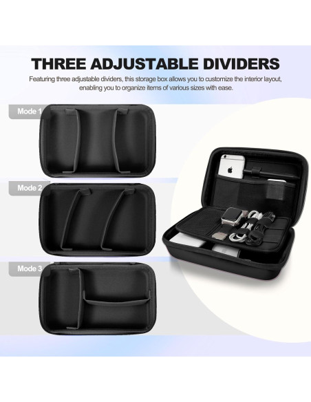 Funda Organizadora Electrónica MeloSync Negra 25.1x16cm Funda Organizadora Electrónica MeloSync Negra 25.1x16cm