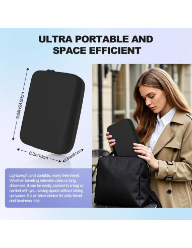 Funda Organizadora Electrónica MeloSync Negra 25.1x16cm