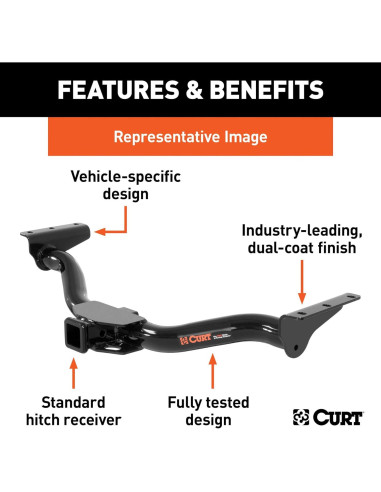 Enganche de Remolque CURT Clase 3 13517 para SUV y Camionetas