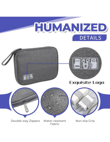 Organizador de Cables ElevateTech Portátil Impermeable 24x17 cm