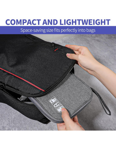 Organizador de Cables ElevateTech Portátil Impermeable 24x17 cm