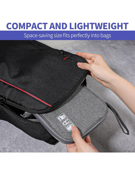 Organizador de Cables ElevateTech Portátil Impermeable 24x17 cm