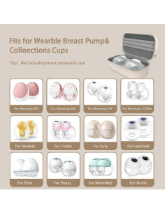 Bolsa de Transporte para Extractores de Leche IVARONAL - Estuche Duro con Correa Ajustable 2