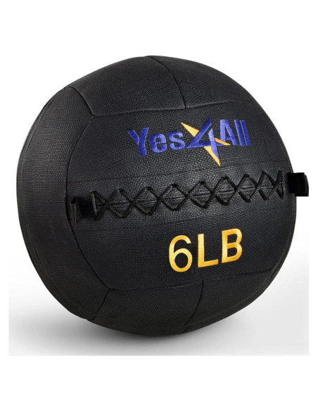 Pelota de Pared Yes4All 2.72 kg de Cuero Suave para Ejercicio